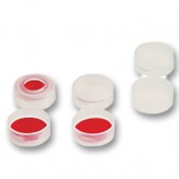 Polyethen-Schnappkappen klar mit Silikon-Teflon-Septum 100 Stück